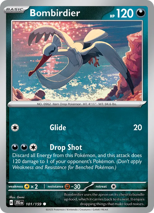 Bombirdier Normal 101/159 Journey Together Pokémon Card