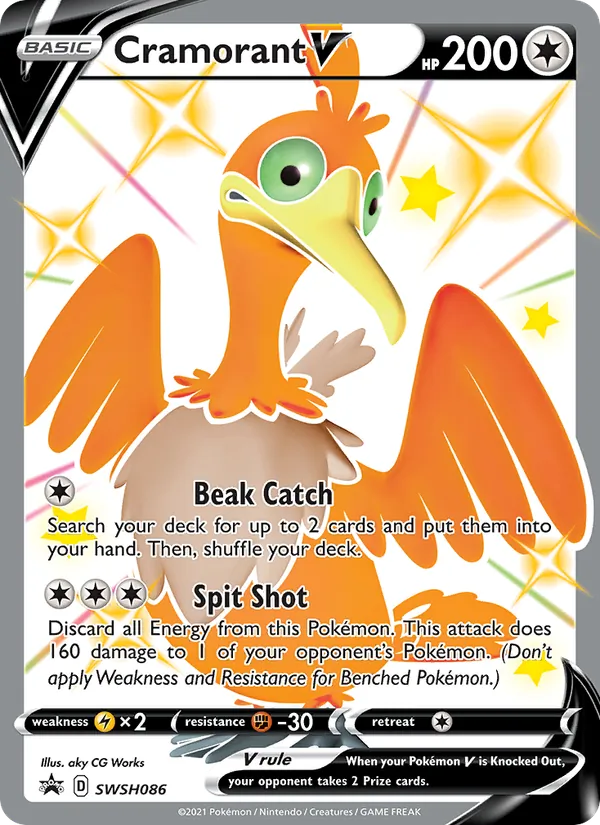 Cramorant V Holo WH086/307 SWSH Black Star Promos Pokémon Card