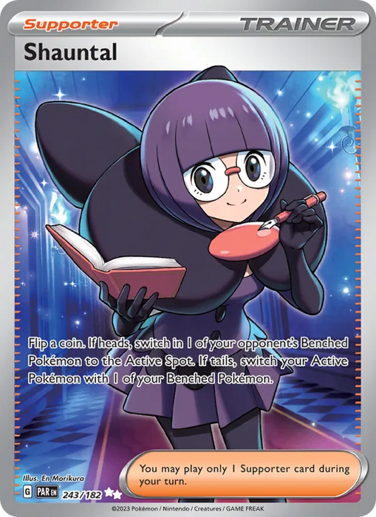 Shauntal Holo 243/182 Paradox Rift Pokémon Card
