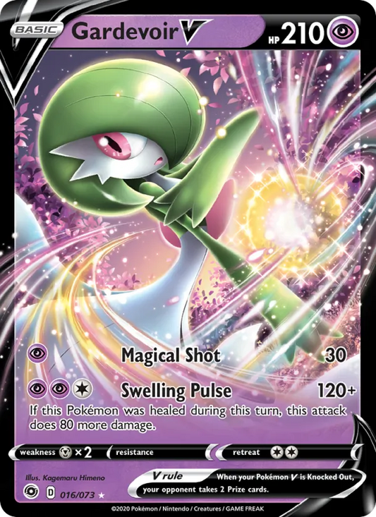 Gardevoir V Holo 016/73 Champion's Path Pokémon Card