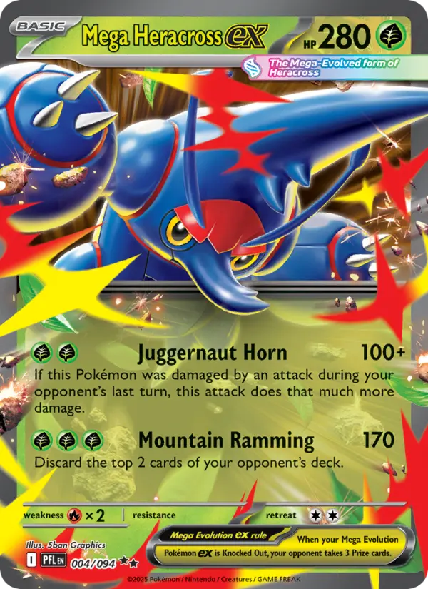 Mega Heracross ex (PFL) 004