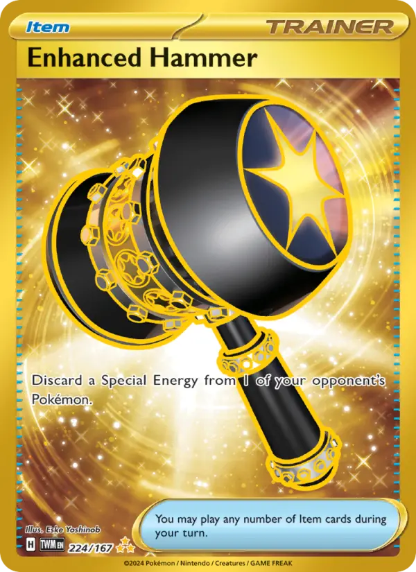 Enhanced Hammer Holo 224/167 Twilight Masquerade Pokémon Card