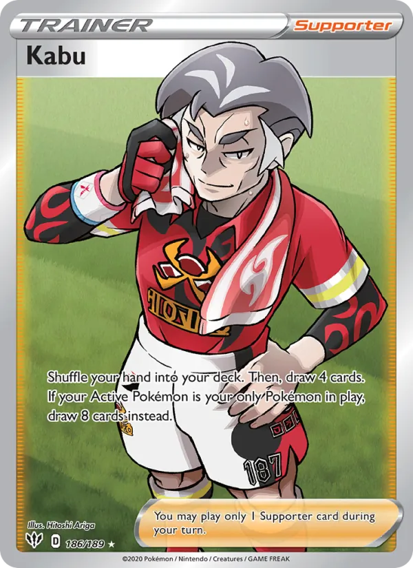 Kabu Holo 186/189 Darkness Ablaze Pokémon Card