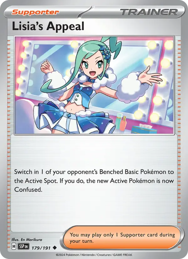 Lisia's Appeal Reverse Holo 179/191 Surging Sparks Pokémon Card