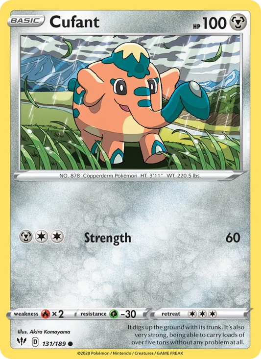 Cufant Normal 131/189 Darkness Ablaze Pokémon Card