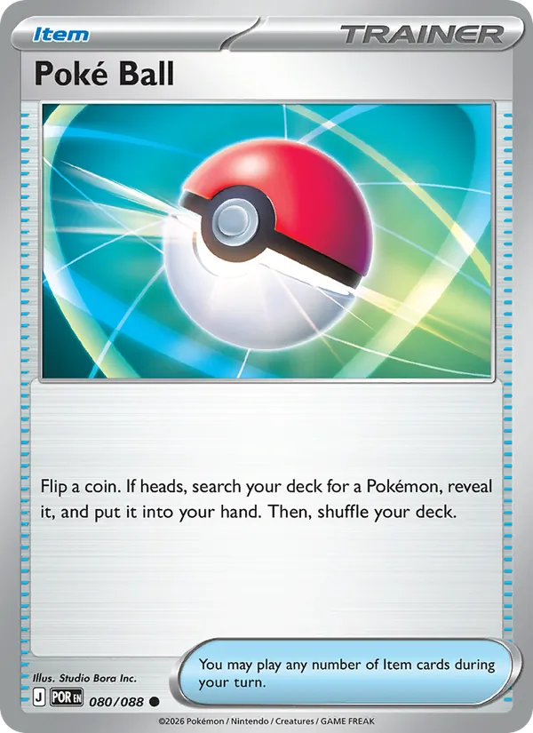 Poké Ball Non-Holo 080/88 Perfect Order Pokémon Card