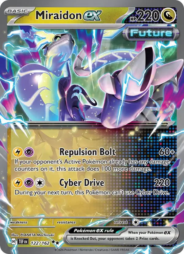 Miraidon ex Holo 122/162 Temporal Forces Pokémon Card