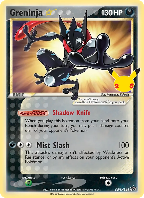 Greninja ☆ Holo WH144/307 SWSH Black Star Promos Pokémon Card