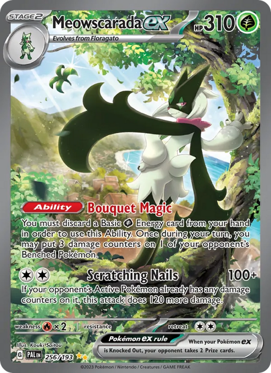 Meowscarada ex Holo 256/193 Paldea Evolved Pokémon Card