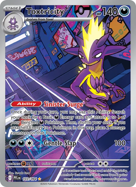 Toxtricity Holo 103/94 Phantasmal Flames Pokémon Card