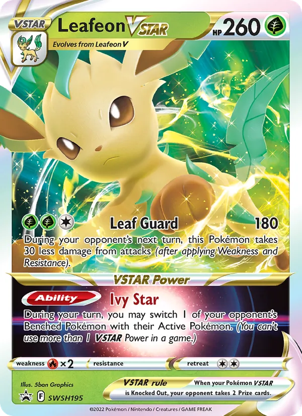 Leafeon VSTAR Holo WH195/307 SWSH Black Star Promos Pokémon Card
