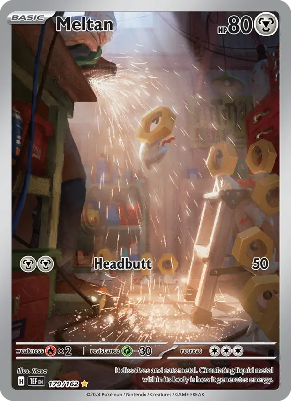 Meltan Holo 179/162 Temporal Forces Pokémon Card