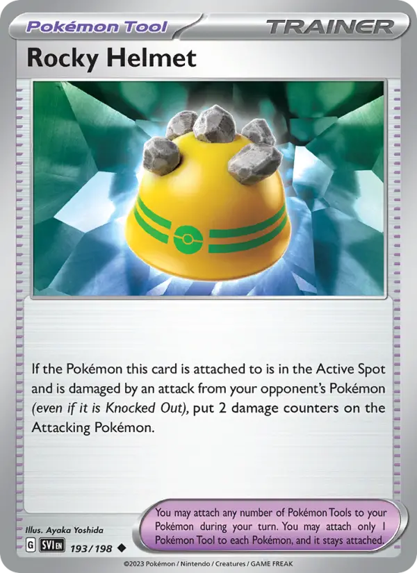 Rocky Helmet Non-Foil 193/198 Scarlet & Violet Pokémon Card
