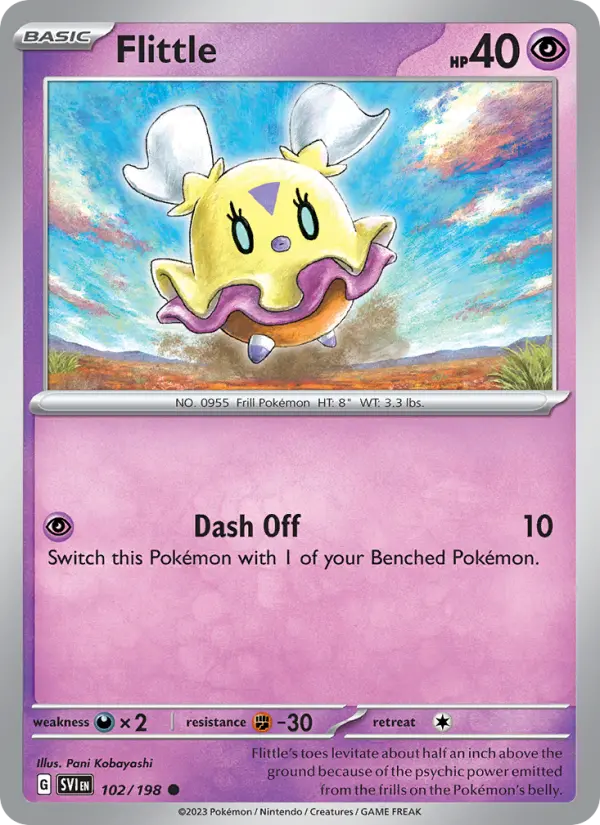 Flittle Non-Foil 102/198 Scarlet & Violet Pokémon Card