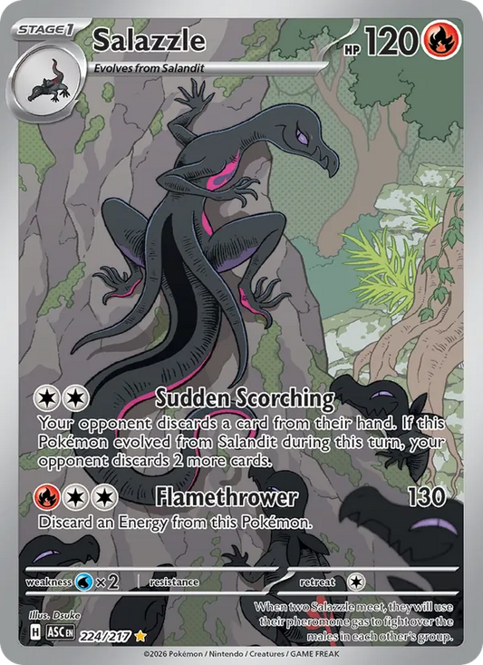 Salazzle Holo 224/217 Ascended Heroes Pokémon Card