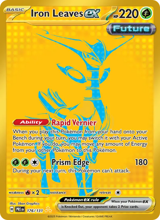 Iron Leaves ex Holo 176/131 Prismatic Evolutions Pokémon Card
