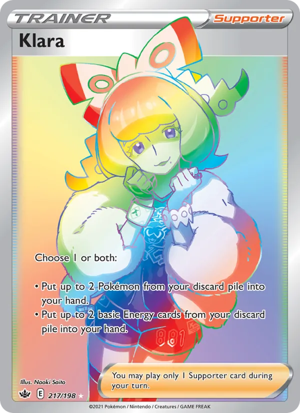 Klara Holo 217/198 Chilling Reign Pokémon Card