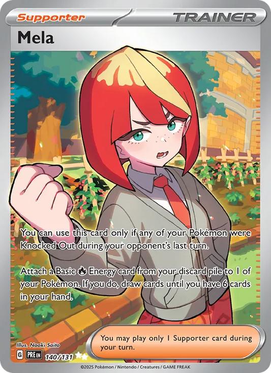 Mela Holo 140/131 Prismatic Evolutions Pokémon Card