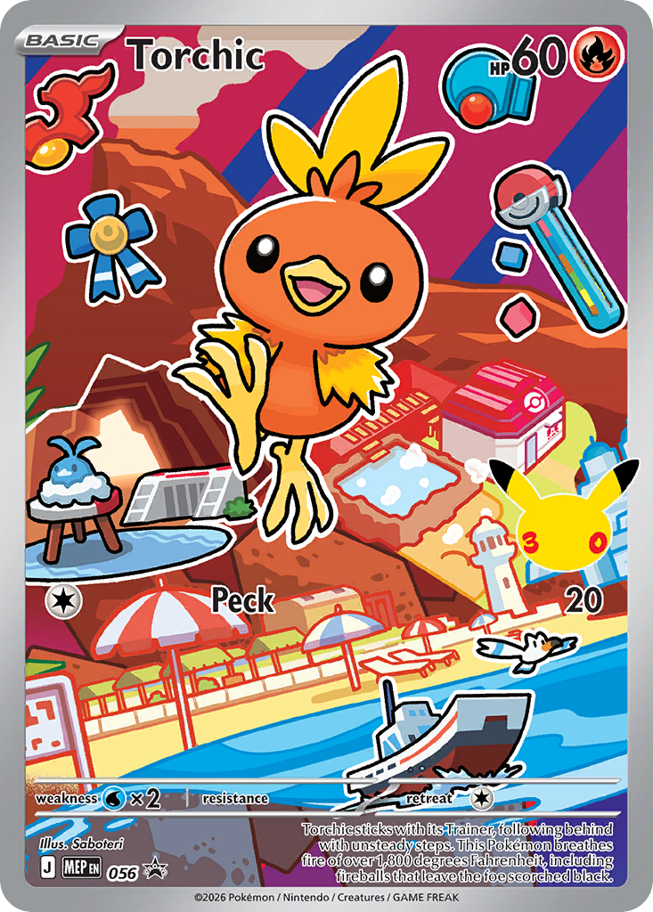 Torchic Holo 056/0 MEP Black Star Promos Pokémon Card