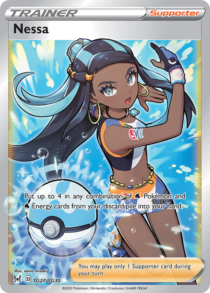 Nessa Holo 027/30 Lost Origin Trainer Gallery Pokémon Card
