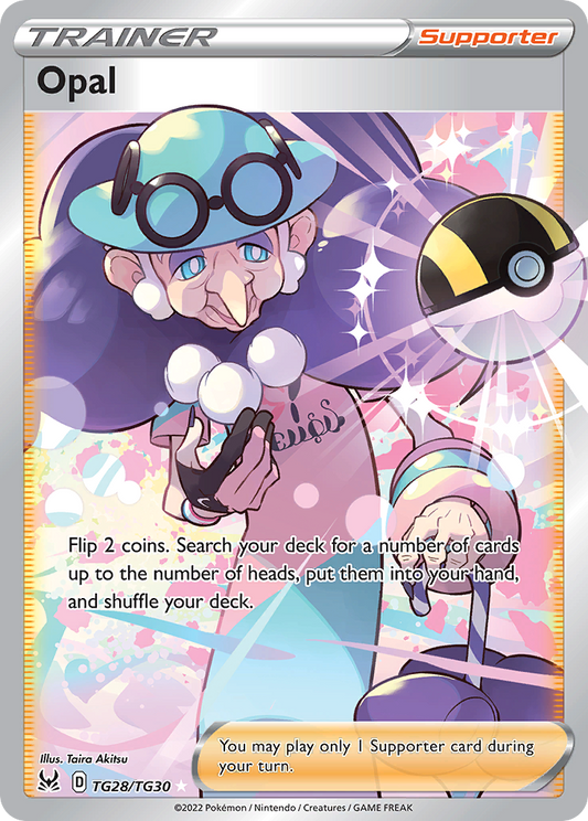Opal Holo 028/30 Lost Origin Trainer Gallery Pokémon Card