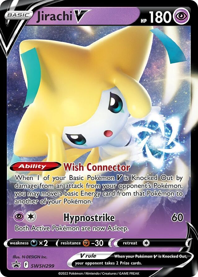 Jirachi V Holo WH299/307 SWSH Black Star Promos Pokémon Card