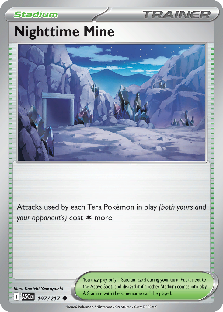 Nighttime Mine Non-Holo 197/217 Ascended Heroes Pokémon Card