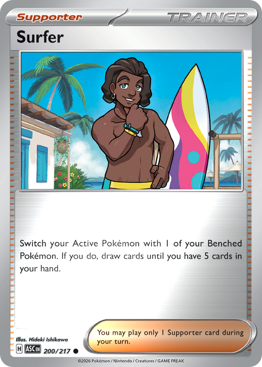 Surfer Reverse 200/217 Ascended Heroes Pokémon Card