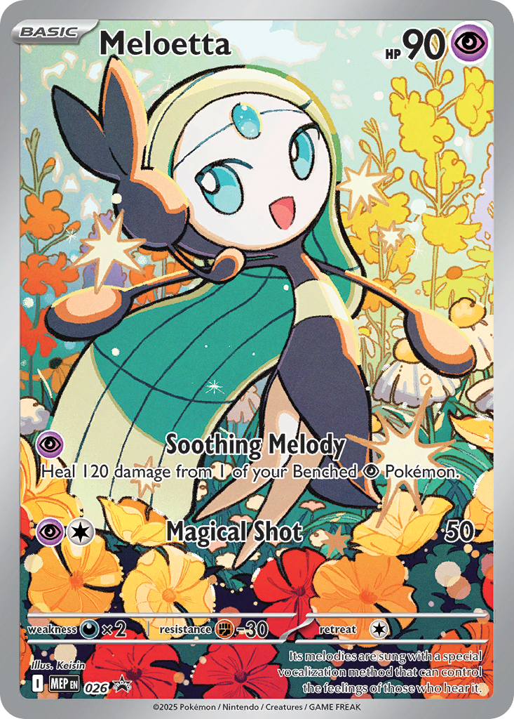 Meloetta Holo 026/0 MEP Black Star Promos Pokémon Card