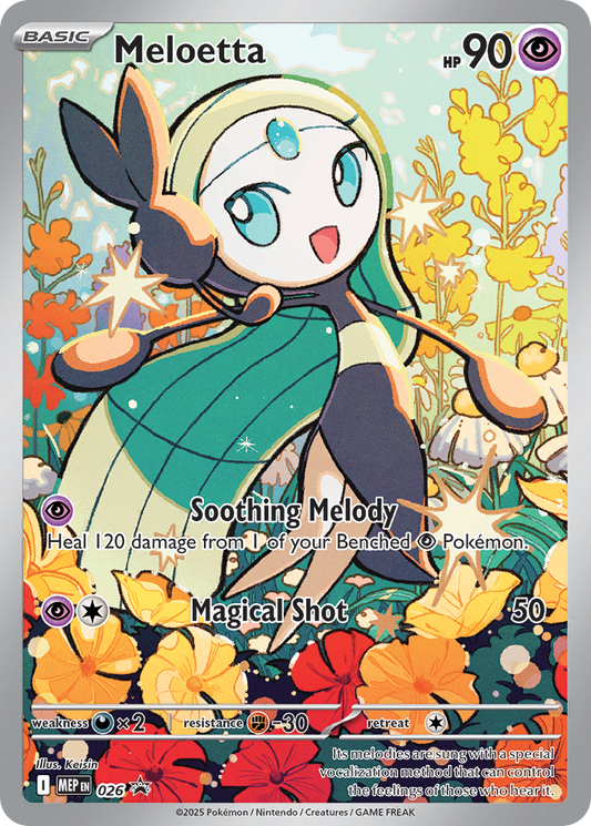 Meloetta Holo 026/0 MEP Black Star Promos Pokémon Card