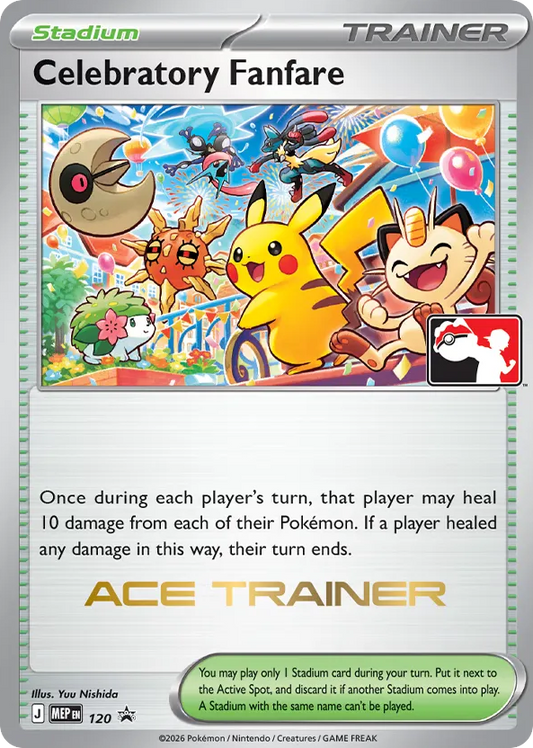 Celebratory Fanfare Holofoil 120/0 MEP Black Star Promos Pokémon Card