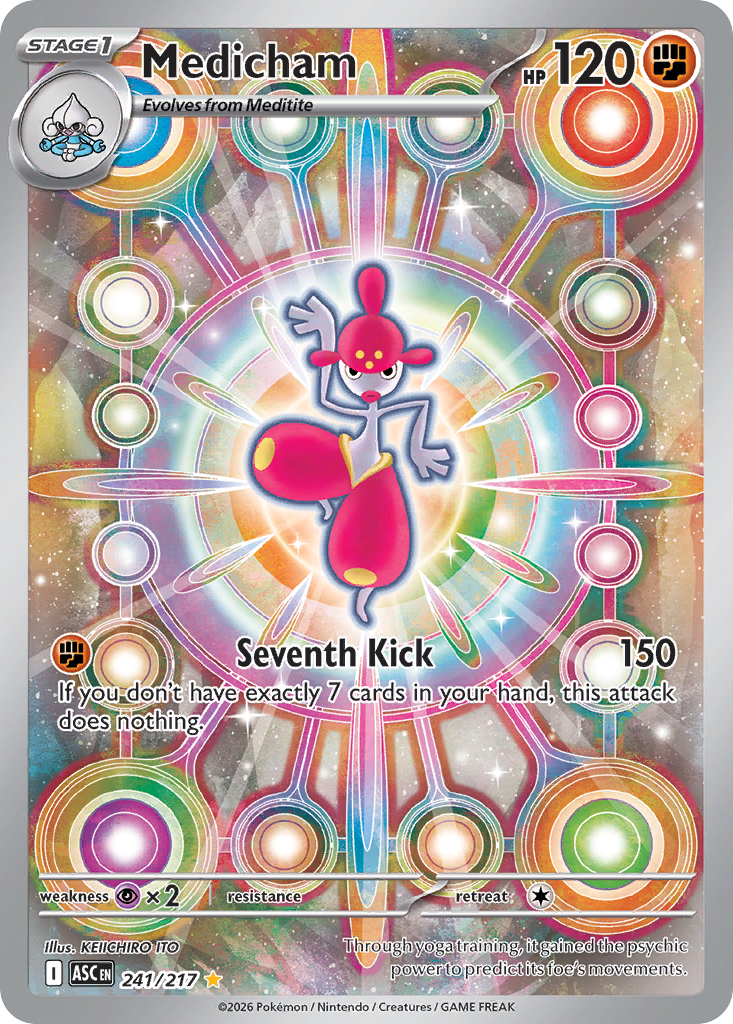 Medicham Holofoil 241/217 Ascended Heroes Pokémon Card