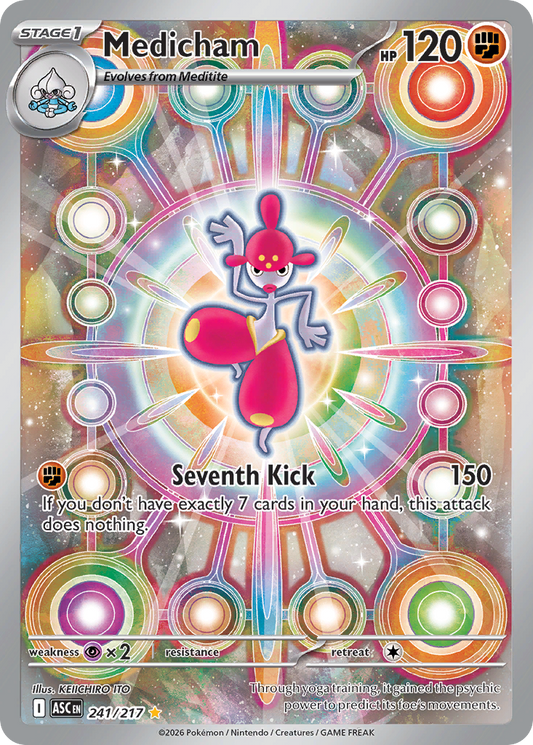 Medicham Holofoil 241/217 Ascended Heroes Pokémon Card