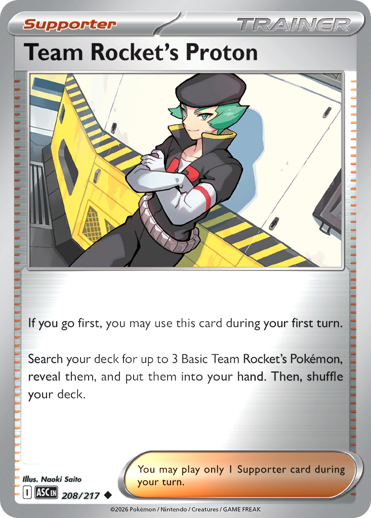 Team Rocket's Proton Reverse 208/217 Ascended Heroes Pokémon Card