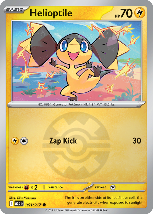 Helioptile Reverse 063/217 Ascended Heroes Pokémon Card