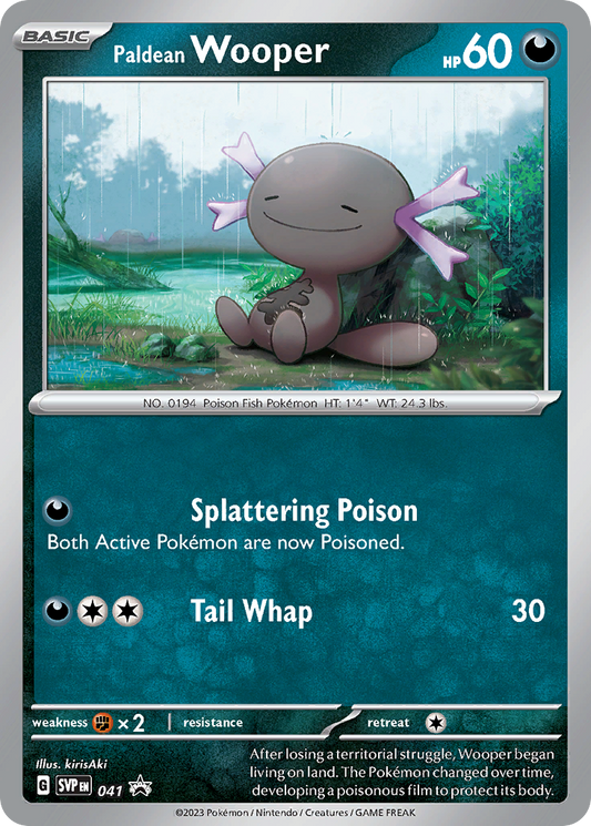 Paldean Wooper Holo 041/225 SVP Black Star Promos Pokémon Card