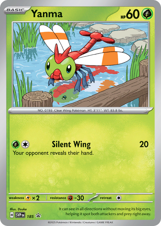 Yanma Holo 185/225 SVP Black Star Promos Pokémon Card