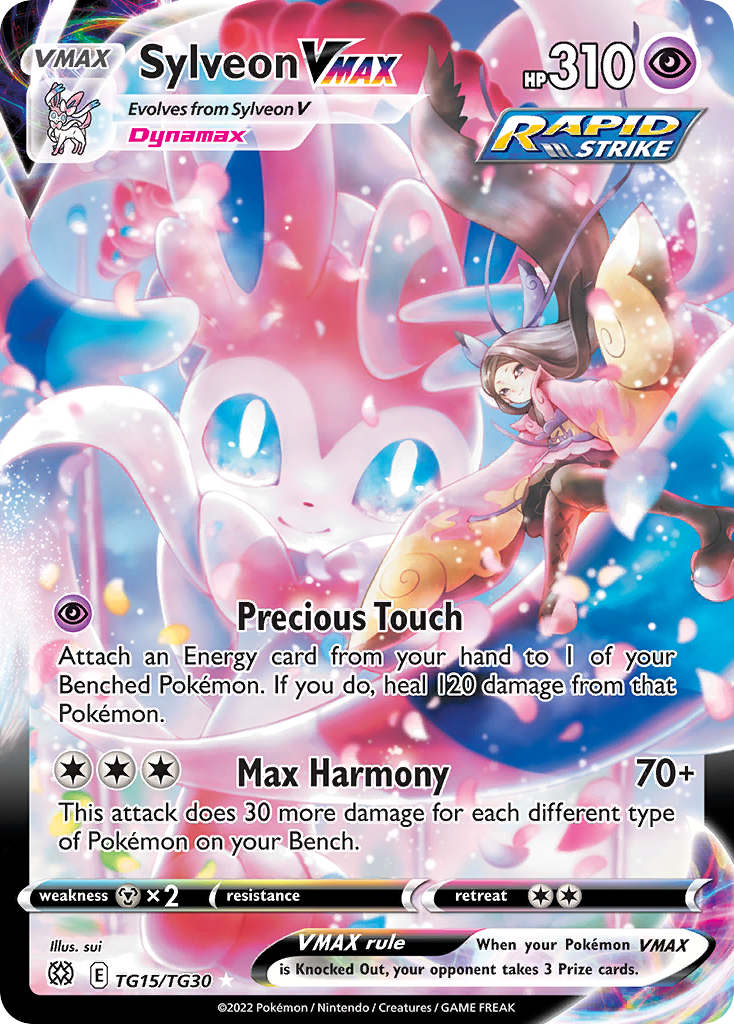 Sylveon VMAX Holo 015/30 Brilliant Stars Trainer Gallery Pokémon Card