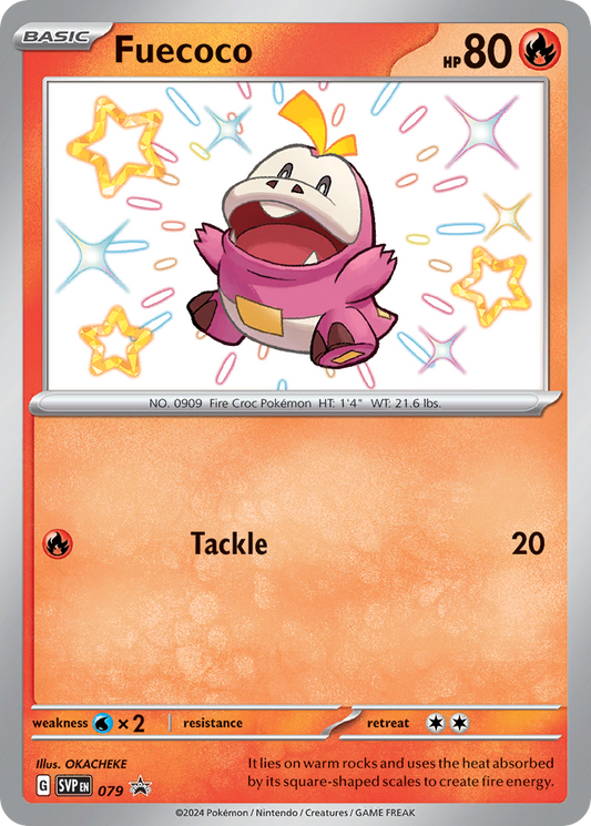 Fuecoco Holo 079/225 SVP Black Star Promos Pokémon Card