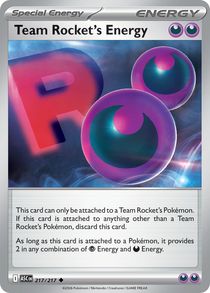 Team Rocket's Energy Non-Holo 217/217 Ascended Heroes Pokémon Card