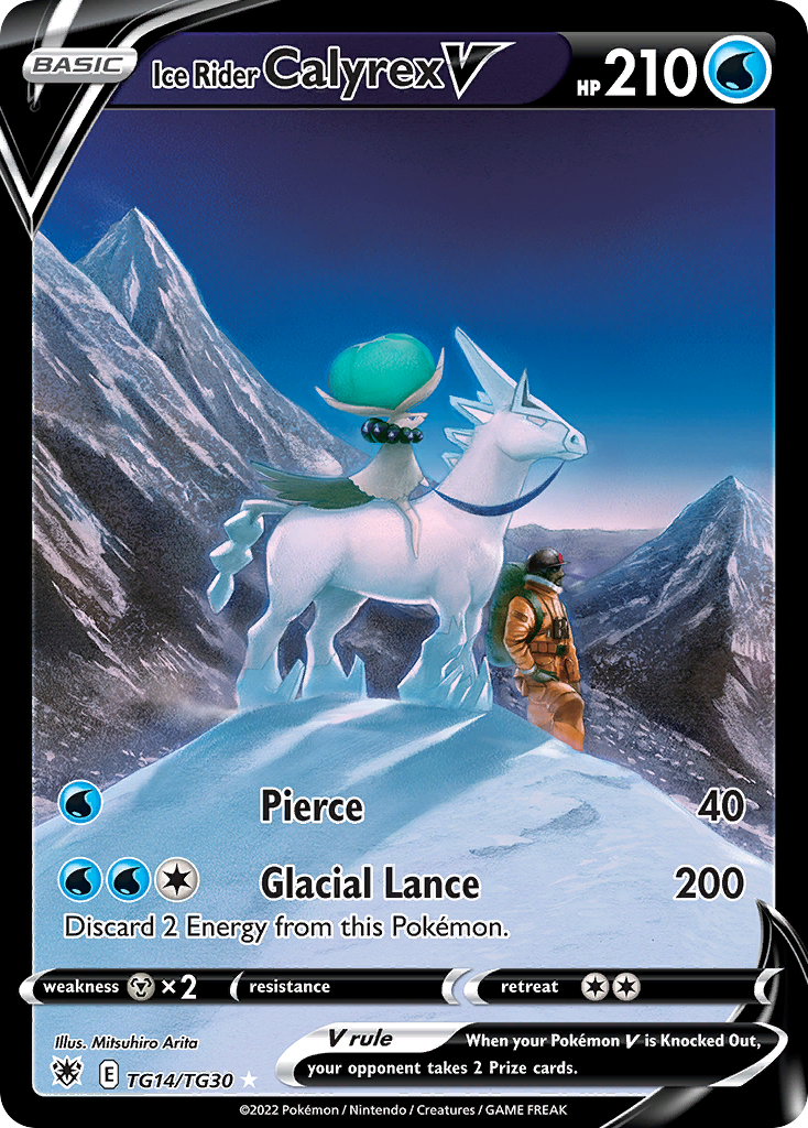 Ice Rider Calyrex V Holo 014/30 Astral Radiance Trainer Gallery Pokémon Card