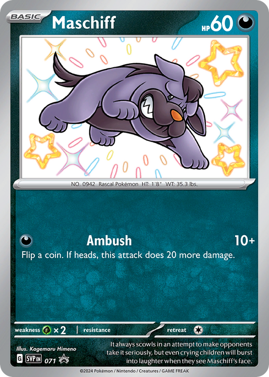 Maschiff Holo 071/225 SVP Black Star Promos Pokémon Card