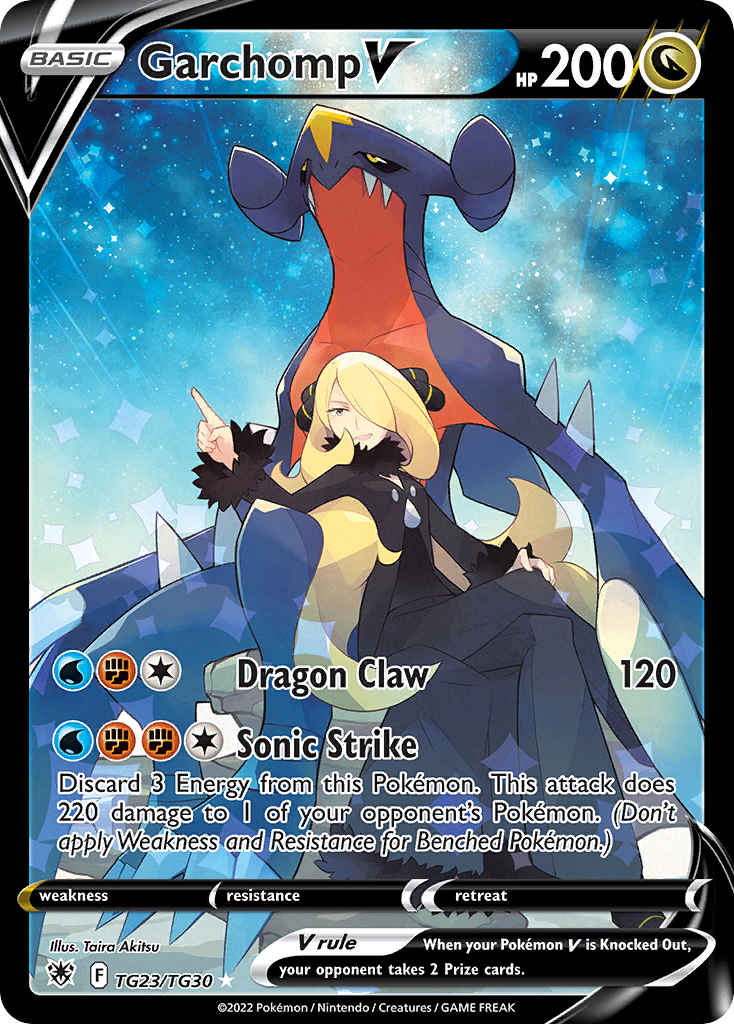 Garchomp V Holo 023/30 Astral Radiance Trainer Gallery Pokémon Card