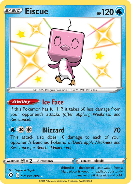 Eiscue Holo 035/122 Shining Fates Shiny Vault Pokémon Card