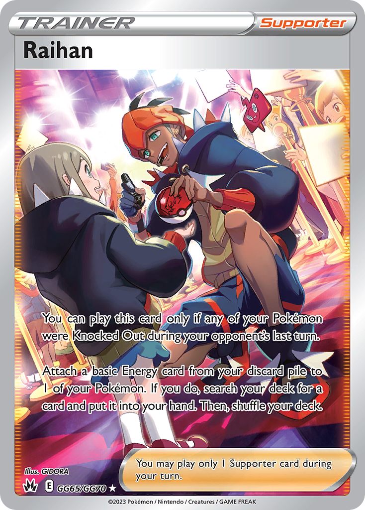 Raihan Holo 065/70 Crown Zenith Galarian Gallery Pokémon Card