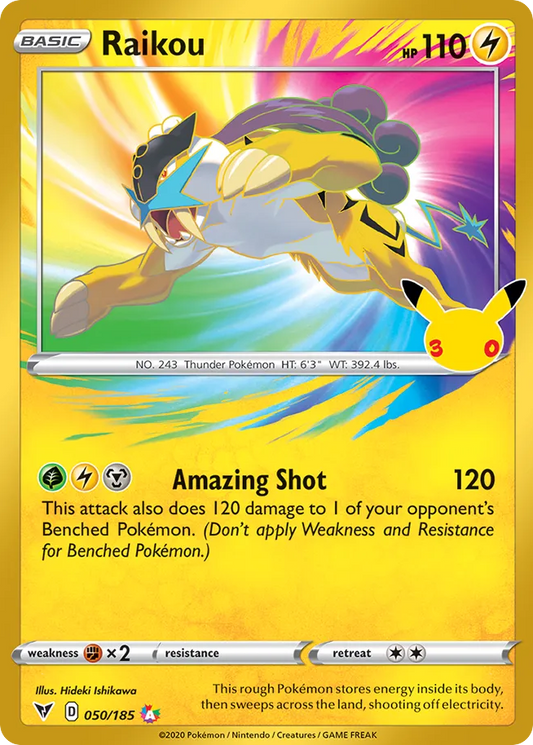 Raikou Normal 012/0 30th Classic Collection Pokémon Card