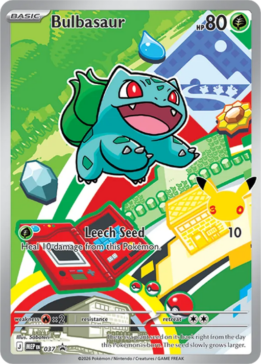 Bulbasaur Holo 037/0 MEP Black Star Promos Pokémon Card