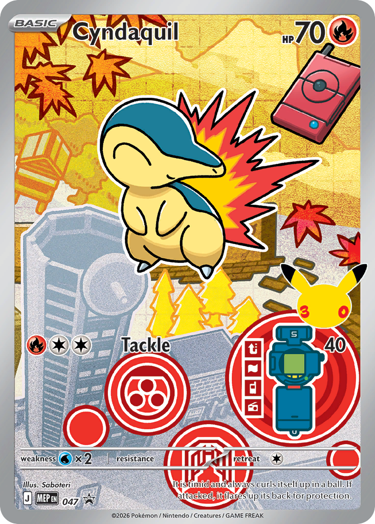 Cyndaquil Holo 047/0 MEP Black Star Promos Pokémon Card