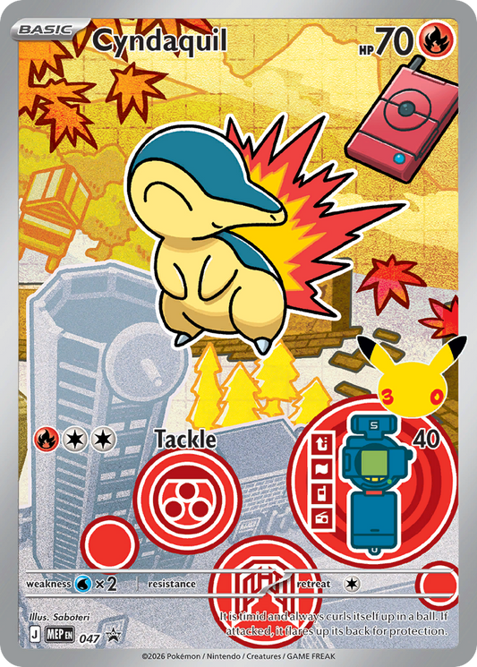 Cyndaquil Holo 047/0 MEP Black Star Promos Pokémon Card