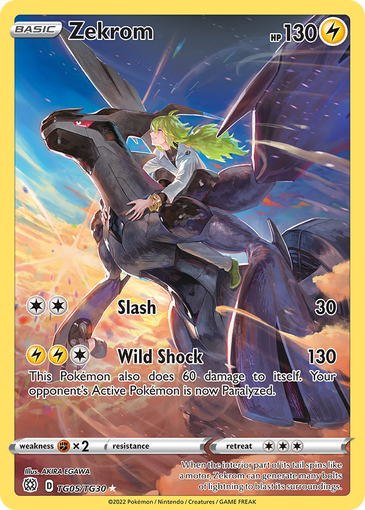 Zekrom Holo 005/30 Brilliant Stars Trainer Gallery Pokémon Card